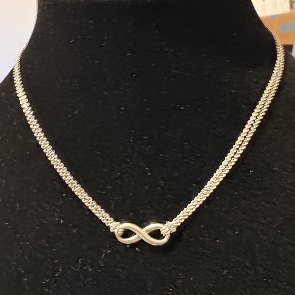 Tiffany & Co. Silver Infinity Necklace